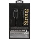 ストロングMicroUSB-B 充電通信ケーブル 2m 黒 OSM-UDSTSP200K