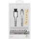 ストロングMicroUSB-B 充電通信ケーブル 2m 白 OSM-UDSTSP200W