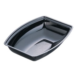 長角型リブタイプサラダボール RSB1014CW(ブラック) LSL09149A