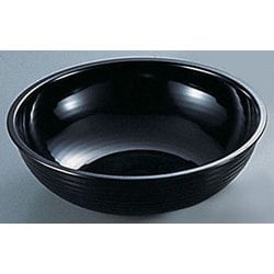 丸型リブタイプサラダボール RSB15CW (ブラック) LSL11159A