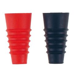 シリコンボトルストッパー 2ヶ組 レッド&ブラック 59854 PSTI101