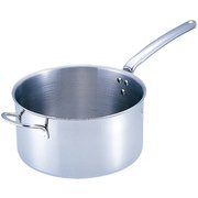 18-10プライオリティ 片手深型鍋(蓋無) 3690-28 手付 ASTE408