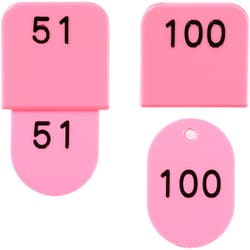 親子札(50ヶセット) KF969 51～100 ピンク POY0311