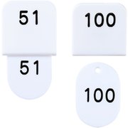 親子札(50ヶセット) KF969 51~100 白 POY0312
