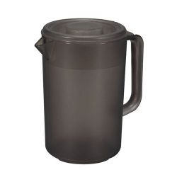 冷水筒 アクア ピッチャー プロ 2.2L 積み重ね可能 半透明 ブラウン 幅20×奥行13.5×高さ21.5cm 日本製 PPT5701