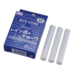レインボーチョーク(10本入) 白 RAC-10-W PTY4601