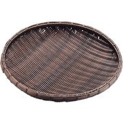 樹脂 丸ザル 茶 40cm 91-088 AZL6702