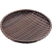 樹脂 丸ザル 茶 45cm 91-089 AZL6703