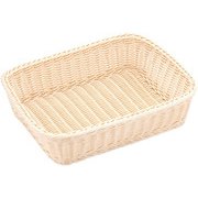 樹脂バスケット 角長 40cm深型 白 WBS2301