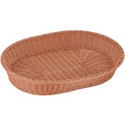 樹脂バスケット 小判 60cm ナチュラル(茶) WBS1805