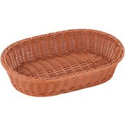 樹脂バスケット 小判 45cm ナチュラル(茶) WBS1806