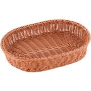 樹脂バスケット 小判 40cm ナチュラル(茶) WBS1801