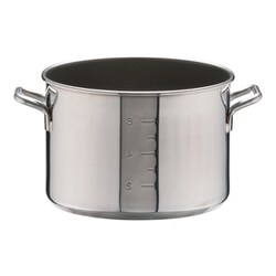SAパワー・デンジ アルファ 半寸胴鍋 24cm(蓋無)目盛付 AHV9302