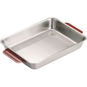 18-8 カラーハンドル角バット 18枚取 レッド ABTH221