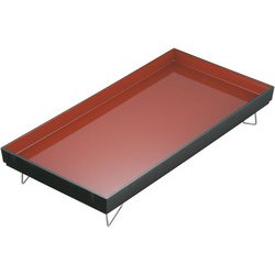 スクエアトレー P630 黒内朱 ATL4601