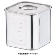 SAモリブデン深型角キッチンポット 目盛付 16.5cm AKK05016