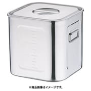 AKK05030 [SAモリブデン深型角キッチンポット 目盛付(手付) 30cm]