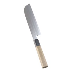SA佐文 銀三鏡面仕上 鎌型薄刃 18cm ASB43018