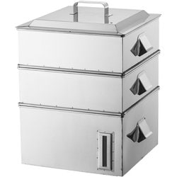 SA電磁専用業務用角蒸器 2段 36cm AMSA0036