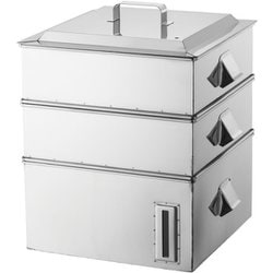 SA電磁専用業務用角蒸器 2段 39cm AMSA0039