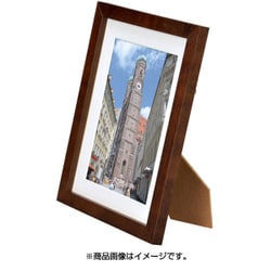 木製額縁 MM-01 2L スタンド付き ブラウン FWMM01-BR2L