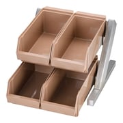 SA18-8デラックス オーガナイザー 2段2列(4ヶ入) キャメル EOC024