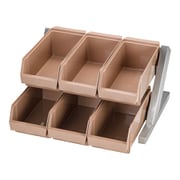 SA18-8デラックス オーガナイザー 2段3列(6ヶ入) キャメル EOC034