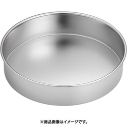 SA18-8総絞りチーズケーキ用デコ共底 浅型 24cm WDK01024