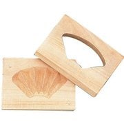 手彫物相型 1ツ取り (サクラ材) 扇 BBT36