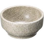 スタッキングビビンバ グレー石目調 14cm 327-0135 QBB0601