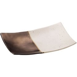 奏 長角皿 ゴールドホワイト 21cm RSU0801