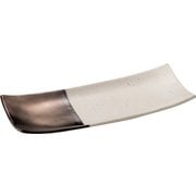 奏 長角皿 ゴールドホワイト 28cm RSU0802