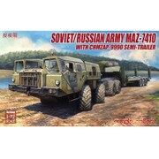 MODUA72048 [1/72スケール ミリタリーシリーズ ソ連/ロシア軍 MAZ-7410 w/ChMZAP-9990 セミトレーラー（トラクター＋トレーラー）]
