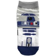 SWSOC409J [靴下 キャラックス STAR WARS R2-D2 GY×BL レディース 約22～24cm]