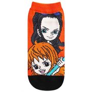 TEOP701 [靴下 キャラックス ONE PIECE FILM GOLD ナミ＆ロビン OR×BK レディース 約22～24cm]