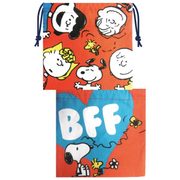 巾着 PEANUTS 仲良し [20×20cm]