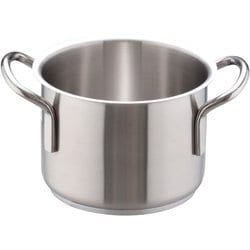 インダクション18-8半寸胴鍋 (蓋無)16cm AHVA301
