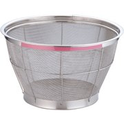 NEWマンモス カラー 深型ざる 33cm ピンク AZL4809