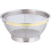 AZL4707 [NEWマンモス カラー 浅型ざる 20cm イエロー]