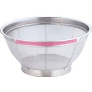 AZL4709 [NEWマンモス カラー 浅型ざる 22.5cm ピンク]