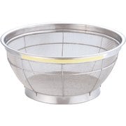 AZL4715 [NEWマンモス カラー 浅型ざる 25cm イエロー]