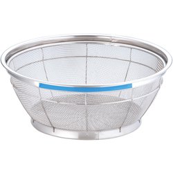 NEWマンモス カラー 浅型ざる 30cm ブルー AZL4722