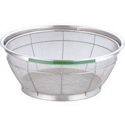 AZL4724 [NEWマンモス カラー 浅型ざる 30cm グリーン]