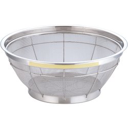 NEWマンモス カラー 浅型ざる 35cm イエロー AZL4731