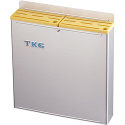 18-8プラ板付カラーナイフラック 大 Bタイプ 黄 AHU703