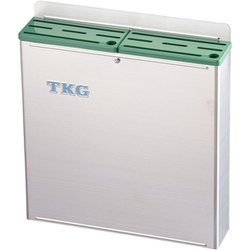 18-8プラ板付カラーナイフラック 大 Bタイプ 緑 AHU704