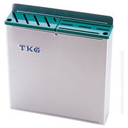 AHU674 [18-8プラ板付カラーナイフラック 大 ABタイプ 緑]