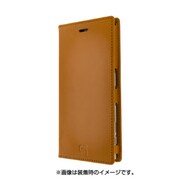 GRAMAS Full Leather Case [Xperia XZ(Z5)対応 本革手帳型ケース タン]