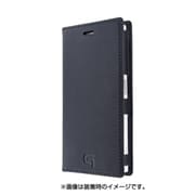 GRAMAS Full Leather Case [Xperia X Compact対応 本革手帳型ケース ネイビー]