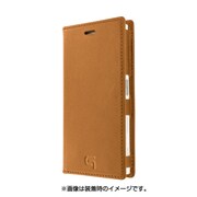 GRAMAS Full Leather Case [Xperia X Compact対応 本革手帳型ケース タン]